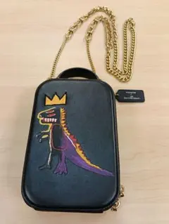 COACHBASQUIAT限定コーチバスキアレキシー恐竜 ショルダーバッグ 黒 