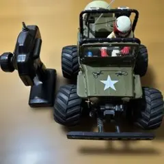 限界値下げウィリスジープ1/10ラジコンc8815ミリタリーウェザリング