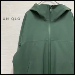 UNIQLO　ユニクロ ナイロンジャケット　パーカー グリーン　シンプル