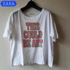 AI0625 ザラ ホワイト グラフィック Tシャツ M