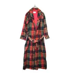希少 70's 80's vintage Etoile チェック柄 ロングコートのサムネイル