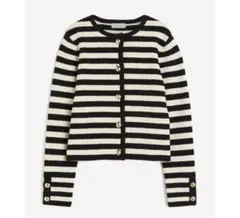 H&M ボーダーカーディガン