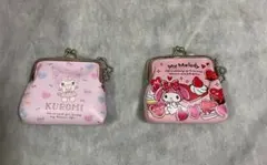 サンリオキャラクターズ　マイメロディ　クロミ　PVCがま口ポーチ　コインケース