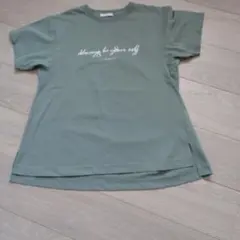 DANSKIN 半袖 Tシャツ ロゴプリント セージグリーンのサムネイル