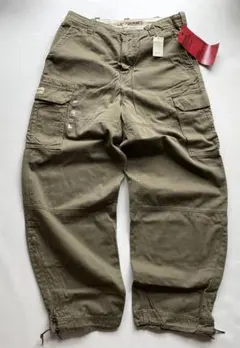 限定値下げかっこいい新品◆アバクロ◆ヴィンテージカーゴパンツM オリーブ6ozのサムネイル