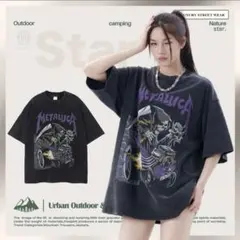 Metallica オーバーサイズTシャツ ブラック