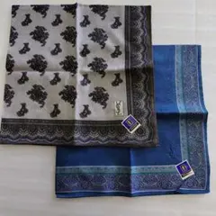 イブサンローランハンカチ① 2枚セット（約46✕46cm）