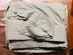 無印良品 再生ポリエステル使いノンプリーツカーテングリーン幅100×丈200cm