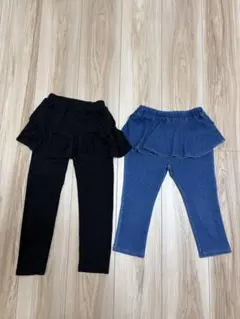 スカート付きレギンス　スカッツ　2枚セット