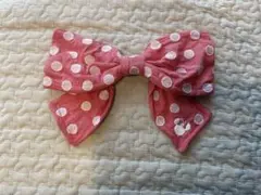 東京ディズニーリゾート　ミニー　リボン　ヘアクリップ