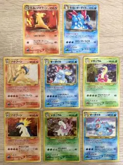 わるいバクフーン/わるいオーダイル/メガニウム&オーダイル&バクフーン×2 旧裏