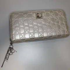 【訳あり】ピンキー＆ダイアン 長財布 ラウンドファスナー シャンパンゴールドのサムネイル