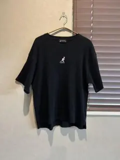 KANGOL ブラック 半袖 Tシャツ ワッフルトップスのサムネイル