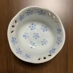 未使用保管品✨清水焼 芳山 三日月型 色絵桔梗 箸置き✨キキョウ 箸置
