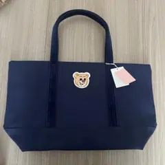 フェイラー ワッペントートバッグ 新品 オールドテディ ネイビー　LL