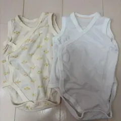 ユニクロ　メッシュロンパース　前開き　2枚セット 70