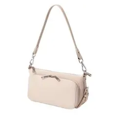 お財布ポシェット ウォレットバッグ 高級本革 レディース 財布機能付き ホワイト