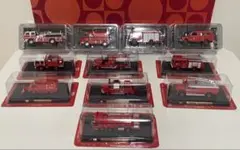 ミニカー　消防車　デルプラド　世界の消防車　11台セット