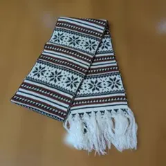 アクリル製雪の結晶デザインマフラー