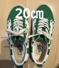 Vans チェッカーボード スニーカー グリーン
