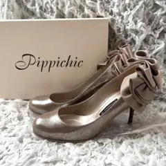 PIPPICHIC × PARIGOT パンプス 23 ピンクゴールド 結婚式