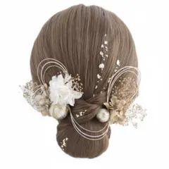 即日発送 10点 成人式 結婚式 卒業式 髪飾り 金箔 ヘアパーツ 和装 水引