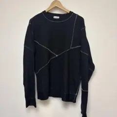 ポールスミス　ニット　麻　Mサイズ　ブラック　黒色　Y2Kのサムネイル