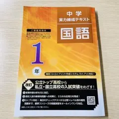 【最新版・未使用】中学実力練成テキスト 国語 中1