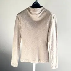 ZARA トップス ハイネック 長袖カットソー ベージュ