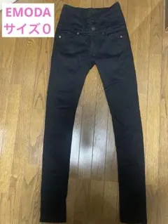 EMODA ハイウエストスキニーパンツ 黒 エモダ
