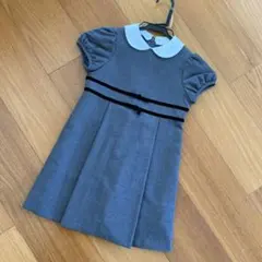 mille feuille 半袖ワンピース グレー