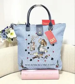 新品 英国オックスフォード アリス 折りたたみタペストリートート 