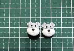 シュナウザー　ジビッツ4個セット　まとめ売り クロックス　アクセサリー　デコ ⑧