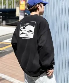 JaVa グラフィック スウェット M 古着