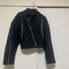 ZARA ブラック クロップドジャケット Manteco