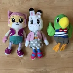 Benesse キャラクターぬいぐるみ 3体セット
