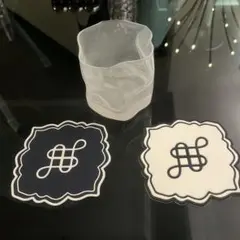 フランフラン　コップ　コースター3個セット