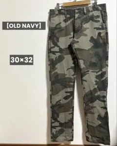 【OLD NAVY】カモフラ柄 メンズ カーゴパンツ 迷彩 30×32