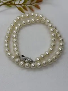 本真珠 パールネックレス ホワイトカラー(1143）