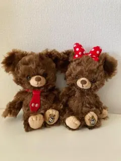 ディズニー　ユニベアシティぬいぐるみ　モカ　プリン（おまけ付き）