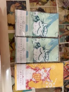 ダヤン　猫デザイン ボディーウォッシュタオル 3枚セット