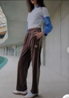 ベロア ジョガーパンツ