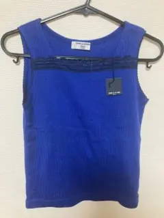 COMME CA DU MODE タンクトップ 120A 青