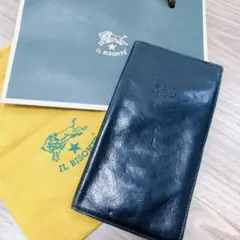 【イルビゾンテ　IL BISONTE】長財布　紺色