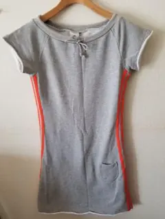 超美。アディダスレディースコットンスウェットワンピース