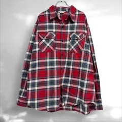 リーバイスレッドタブ　長袖フランネルシャツ　大きいサイズXL レッド（A3