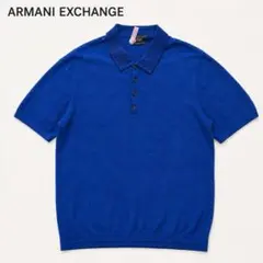 ARMANI EXCHANGE ニット XXL ポロシャツ ブルー カシミヤ混のサムネイル