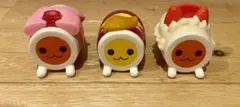 太鼓の達人　マクドナルド　ハッピーセット　フィギュア3点セット