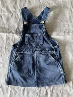 値下げ【90センチ】デニムサロペットジャンバースカート　無印良品