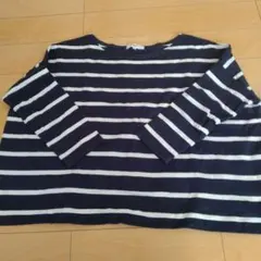 NATURAL BEAUTY BASIC 七分袖Tシャツ M ネイビー